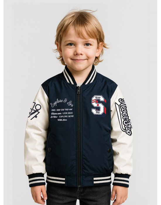 Boys Jacket Sporty Deep Blue